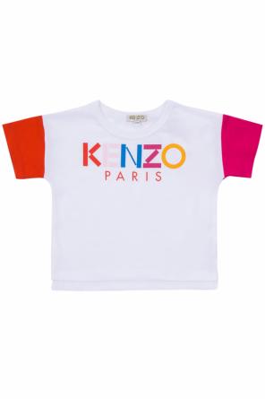 T-shirt with a print and logo, zdjęcie 1 T-shirt with a print and logo od Kenzo Kids